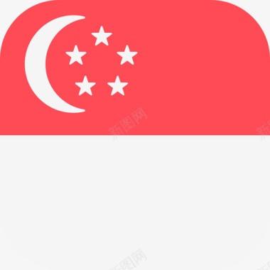 圆形分类新加坡国际国旗3圆形方形图标图标