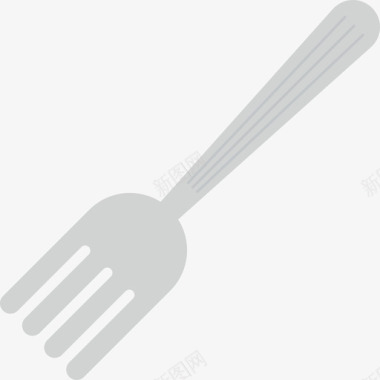叉子食物和饮料3平的图标图标