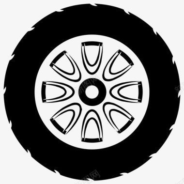 汽车轮子汽车轮胎轮胎图标图标