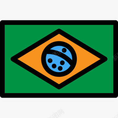 奥运会体育项目巴西奥运会2线条色彩图标图标