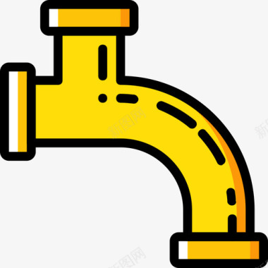 水管工程施工8黄色图标图标