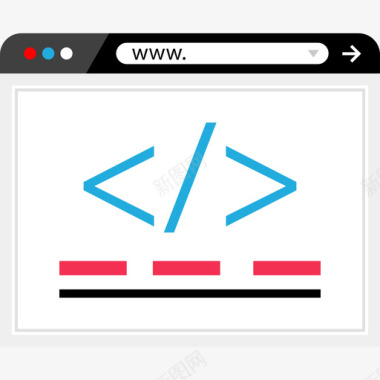 智能手机开发浏览器web开发平面图标图标