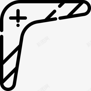 卡通回旋镖回旋镖澳大利亚2直线型图标图标