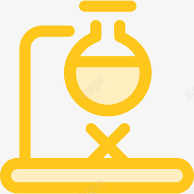 黄色蝉蛹烧瓶医院8号黄色图标图标