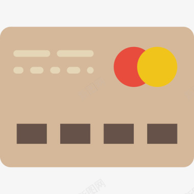 信用卡账单信用卡商务托收3扁平图标图标