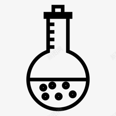 实验与科学化学erlenmeyer烧瓶实验图标图标