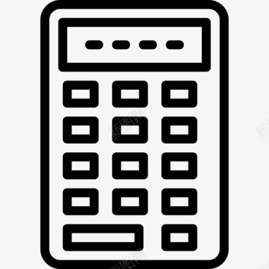 win7计算器教育7线性图标图标