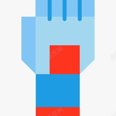 运动型手套运动型11扁平图标图标