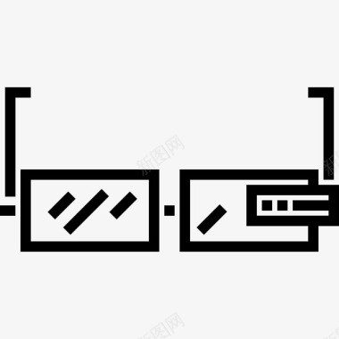 谷歌风图标谷歌眼镜工具4线性图标图标