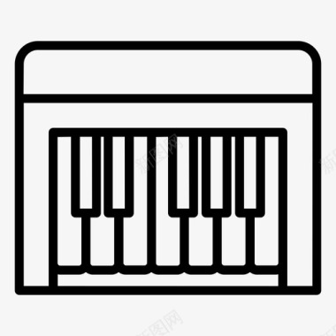 midi键盘音乐音符图标图标