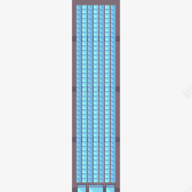 摩天大楼城市元素集合公寓图标图标