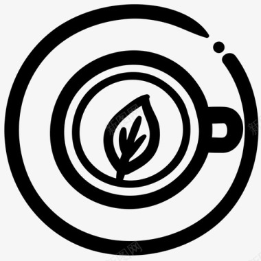 抹茶绿茶饮料绿茶图标图标
