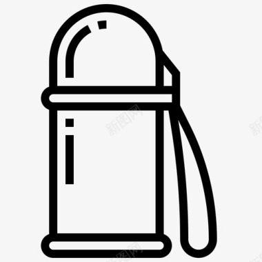 背包客烧瓶瓶子罐子图标图标