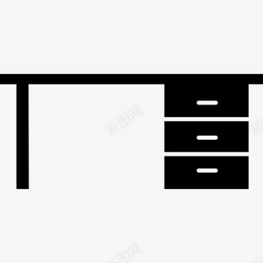 家具图标办公桌家具4实心图标图标