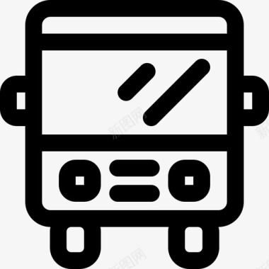 公共交通标识公共汽车公共交通交通工具图标图标