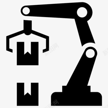 裤袜包装码垛机器人工业机械手工业机器人图标图标