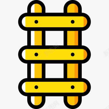 梯子结构8黄色图标图标