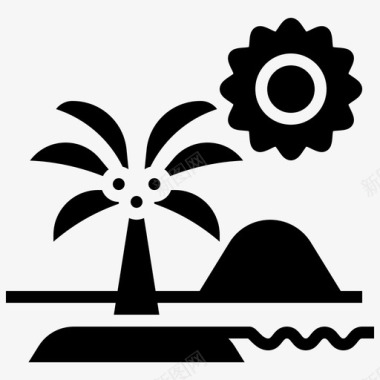 夏天椰子岛图标图标