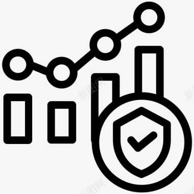 占比分析图表分析盾牌图标图标