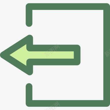 绿色PNG注销网络按钮4绿色图标图标