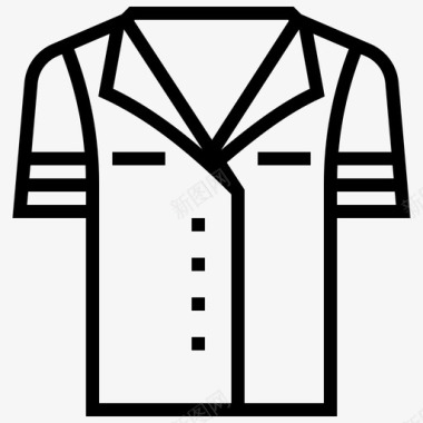 背包客衬衫衣服备用品图标图标