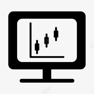 办公室白领图表计算机办公室图标图标