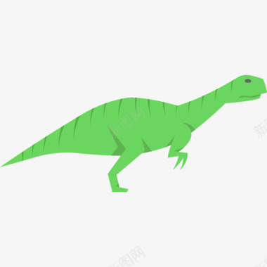 高原龙恐龙扁平图标图标