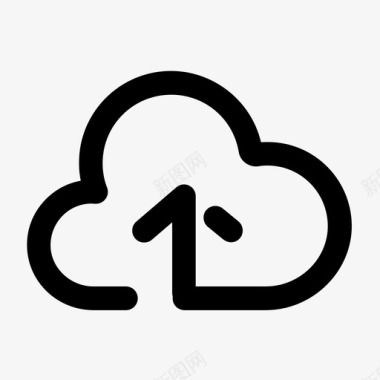 云服务器上传云数据图标图标