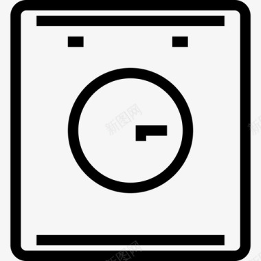 洗碗机家用和家具元件直列式图标图标