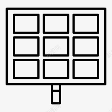 发电太阳能电池太阳能太阳能板图标图标