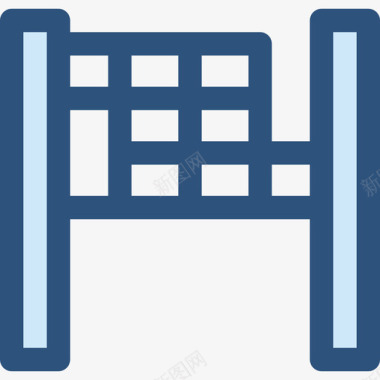 排球网运动24蓝色图标图标