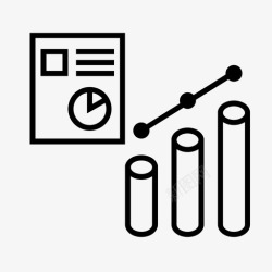 线损分析V1条形图三维分析图标高清图片