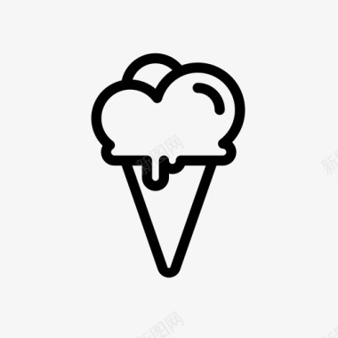 冰淇淋冰激凌夏季图标图标