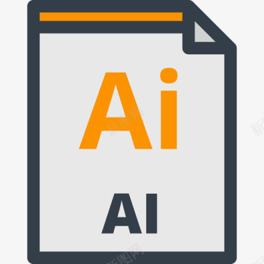 2艺术字人工智能文件类型2线性颜色图标图标