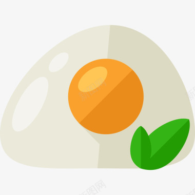 煎蛋有机食品扁鸡蛋图标图标