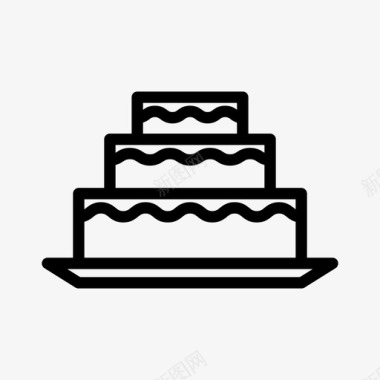 蛋糕生日曲奇图标图标
