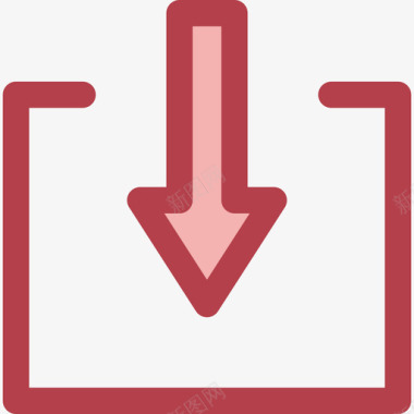 网络按钮3红色图标图标