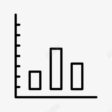 图表条形图细图表图标图标