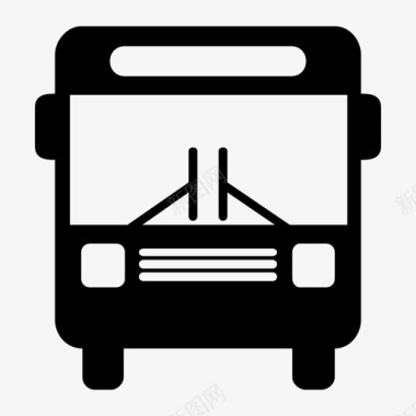 公共交通标识公共汽车驾驶公共交通图标图标