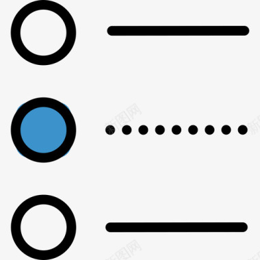 蓝色数字2列表业务集2蓝色图标图标