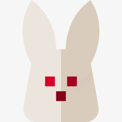 兔子套装复活节兔子假日套装套间图标高清图片