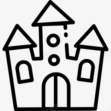 鬼屋万圣节卡片鬼屋万圣节25直系图标图标
