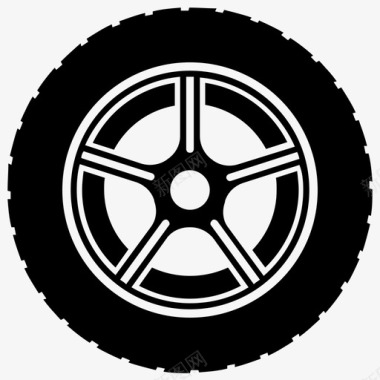 摩托车轮胎汽车车轮轮胎图标图标