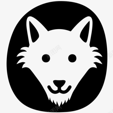 狼动物狐狸图标图标