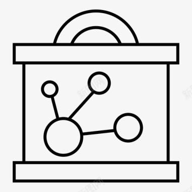 矢量学校素材文件文件夹分子图标图标