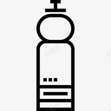 塑料详情页塑料瓶运动5线性图标图标