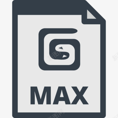 Max文件类型2线性颜色图标图标