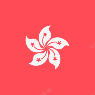 4K图标香港国际旗帜4广场图标图标