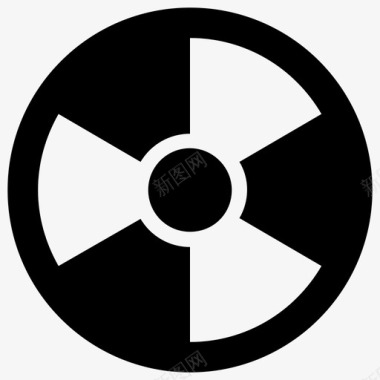 电离辐射生物危害放射性符号图标图标