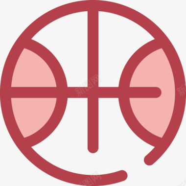 篮球学校系列2红色图标图标